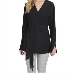 Lysse Quinn Belted Black Jacket Size S